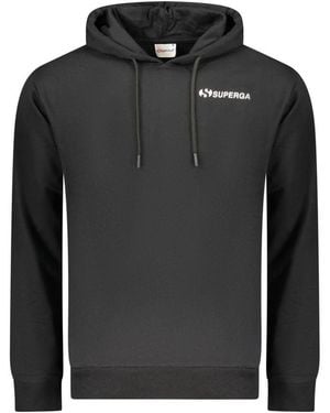Superga Black Cotton Men's Hoodie