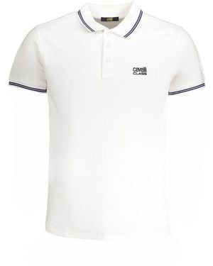Roberto Cavalli Cotton Polo - White