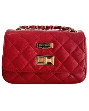 Baldinini Red Leather Crossbody Bag