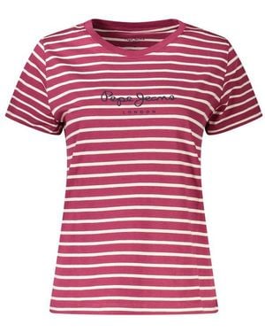 Pepe Jeans Viola Cotton T - Pink
