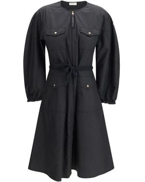 Moncler Black Cotton Casual Dress