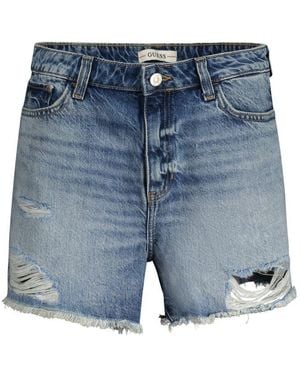 Guess Blue Cotton Short