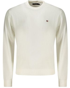 Napapijri White Cotton Men Shirt
