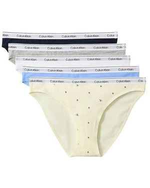 Calvin Klein Gray Cotton Pantie - White
