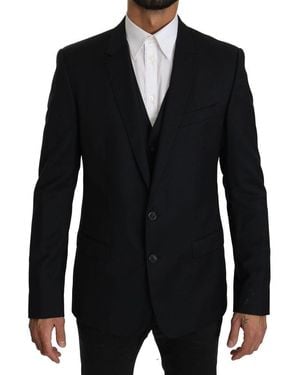 Dolce & Gabbana Blue Viscose Two - Black