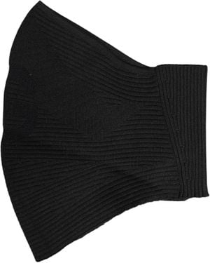 Dolce & Gabbana Black Nylon Knitted Ski Mask Balaclava