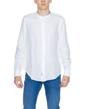 Blauer White Linen Shirt