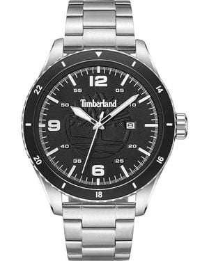 Timberland Gray Stainless Steel Stainless Steel Watch - Metallic