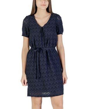 VILA CLOTHES Blue Recycled Polyester Short Dress