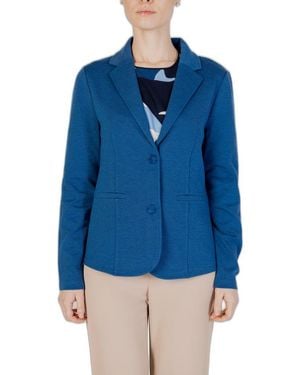 Street One Blue Polyester Blazer