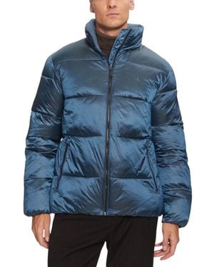 Calvin Klein Blue Recycled Polyamide Coat