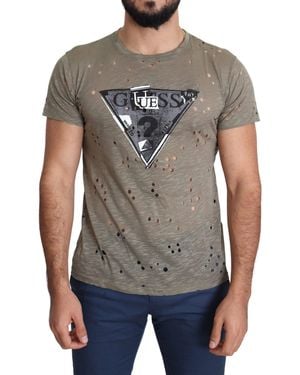 Guess Chic Cotton Stretch T-Shirt - Gray