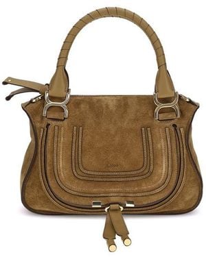 Chloé Small Suede Shoulder Bag - Brown