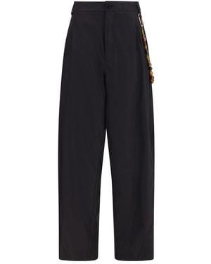 DARKPARK Black Cotton Casual Trousers