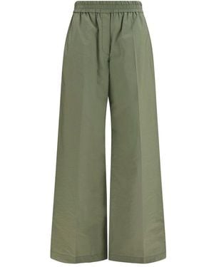 Brunello Cucinelli Bicolour Cotton Casual Trousers - Green