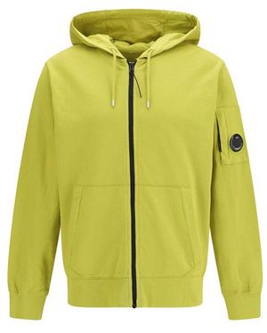 C.P. Company Bicolour Cotton Sweatshirt - Yellow