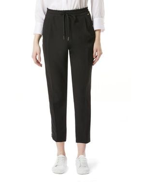 Gas Polyester Casual Pants - Black