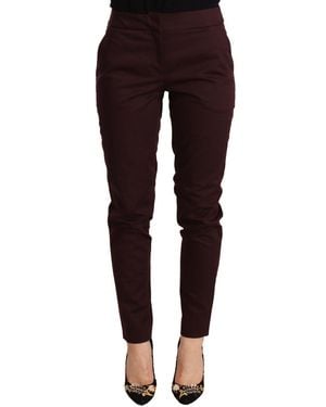 Just Cavalli Slim Fit Skinny Pant With Zipper Detail - Black