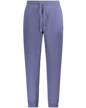 BOSS Blu Cotton Men's Track Pant - Blue