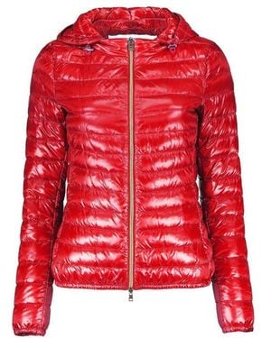 Herno Multicolor Polyamide Coat - Red
