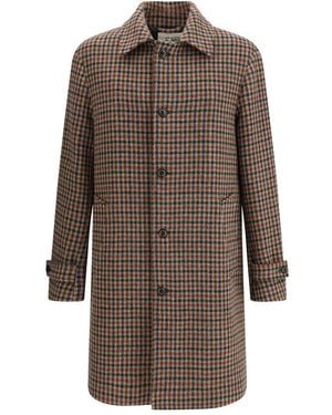 Valstar Multicolour Wool Coat - Brown