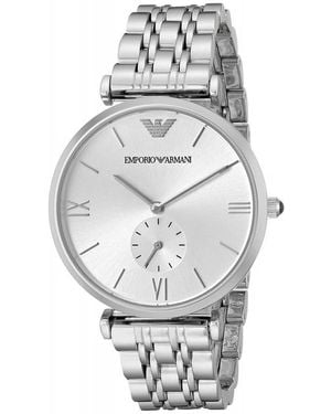 Emporio Armani Silver Steel Watch - Metallic