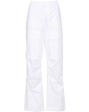 P.A.R.O.S.H. Straight-Leg Cotton Cargo Trouser - White