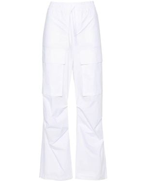 P.A.R.O.S.H. Straight-Leg Cotton Cargo Trouser - White