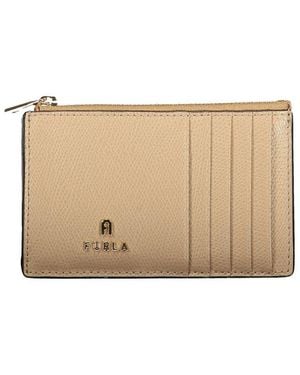 Furla Leather Wallet - Natural