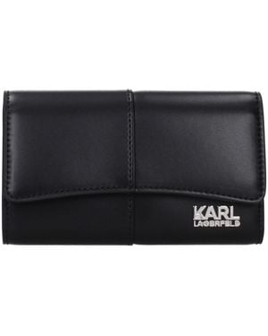 KARL LAGERFELD Kore Wallet Polyurethane - Black