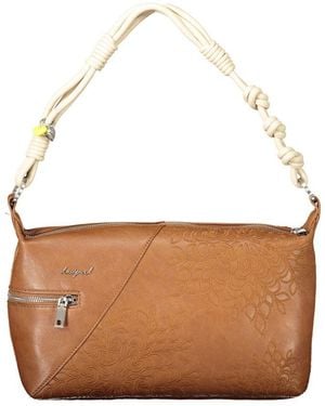Desigual Marrone Polyurethane 's Shoulder Bag - Brown