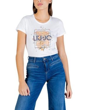 Liu Jo Cotton T-Shirt - Blue