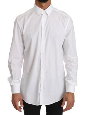 Dolce & Gabbana Elegant Slim Fit Dress Shirt - White