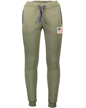 U.S. POLO ASSN. Green Cotton Male Trouser
