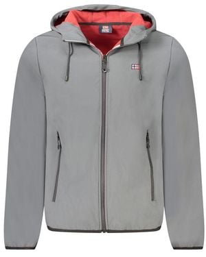 Norway 1963 Polyester Hooded Jacket - Gray