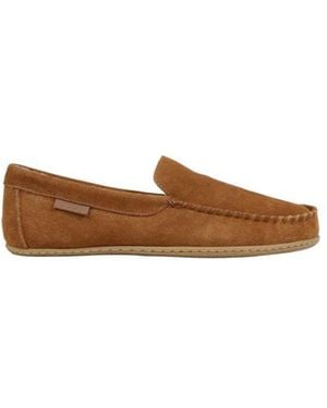 Ralph Lauren Brown Suede Leather Slippers