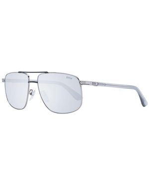 BMW Grey Men Sunglasses - Metallic