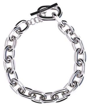 Rabanne Silver Aluminum Necklace - Metallic