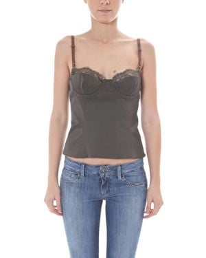 John Galliano Green Elastane Underwear - Blue