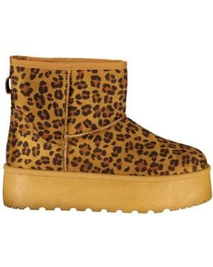 Laura Biagiotti Marrone Polyester Ankle Boot - Brown