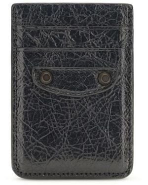 Balenciaga Black Lamb Ovis Aries Aries Wallet