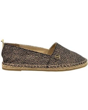 Borbonese Beige Textile Sandal - Brown
