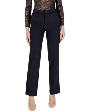 ONLY Black Recycled Polyester Flared Trousers - Blue