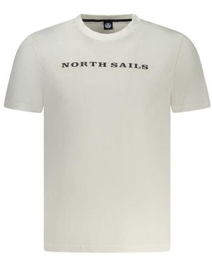 North Sails White Cotton Men T