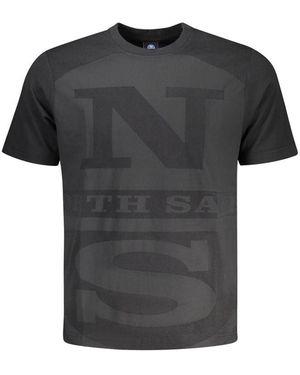 North Sails Black Cotton Men's T