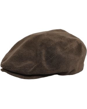 Dolce & Gabbana Men Brown Cotton Newsboy Cloth Capello Hat