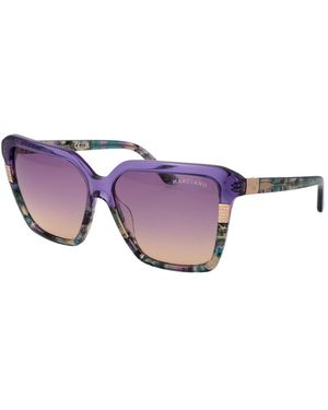 MARCIANO BY GUESS Purple Acetate Sunglasses