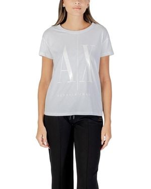 ARMANI EXCHANGE Cotton T-Shirt - Blue