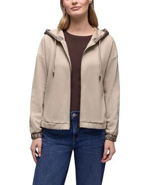 Street One Beige Modal Hoodie - Natural