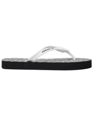 ARMANI EXCHANGE Black And White Rubber Flip - Multicolour